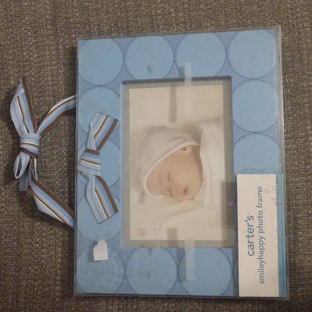 New Carter's baby boy photo frame